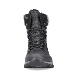 Rieker Women'S Corded Boots Deep Black