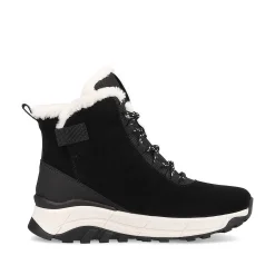Rieker Women'S Corded Boots Deep Black Pearl
