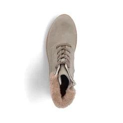 Rieker Women'S Corded Boots Khaki-Brown