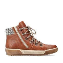 Rieker Women'S Corded Boots Cinnamon Brown