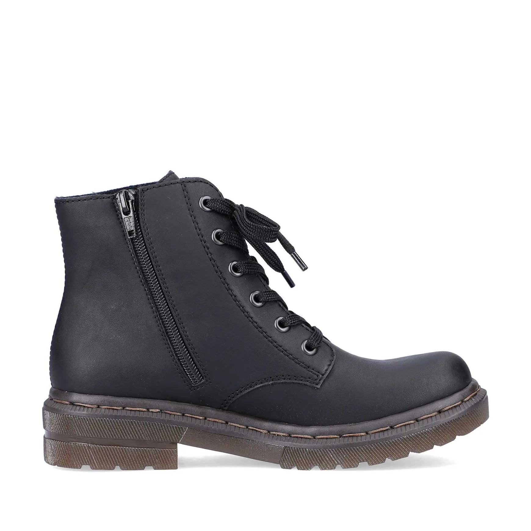 Rieker Women'S Corded Boots Deep Black