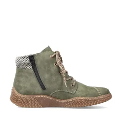 Rieker Women'S Corded Boots Leaf Green