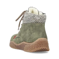 Rieker Women'S Corded Boots Leaf Green