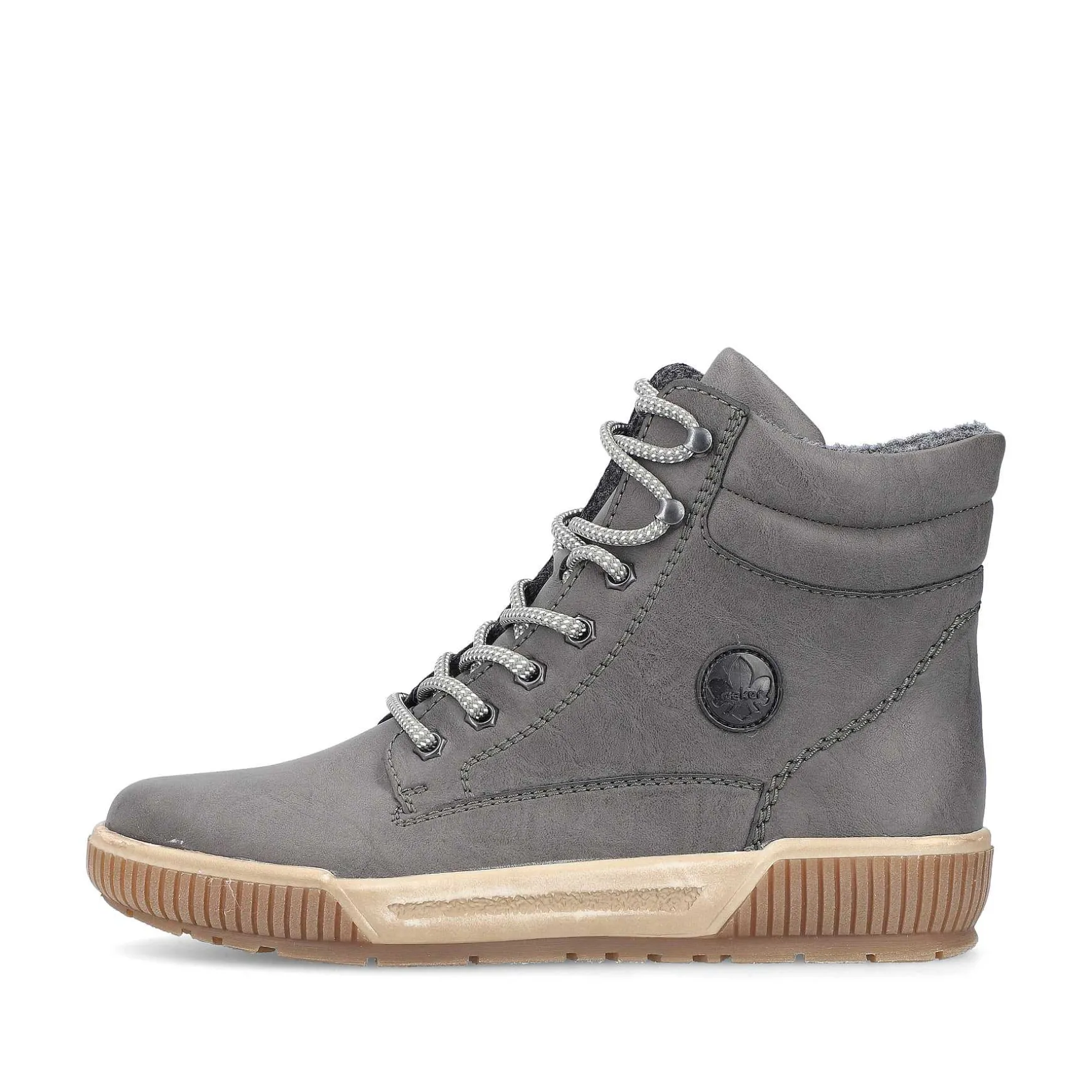 Rieker Women'S Corded Boots Moon Grey