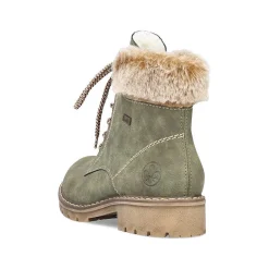 Rieker Women'S Corded Boots Leaf Green