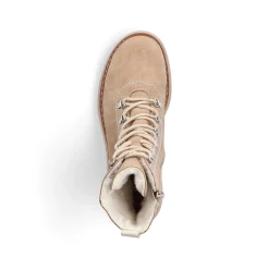Rieker Women'S Corded Boots Brown Beige