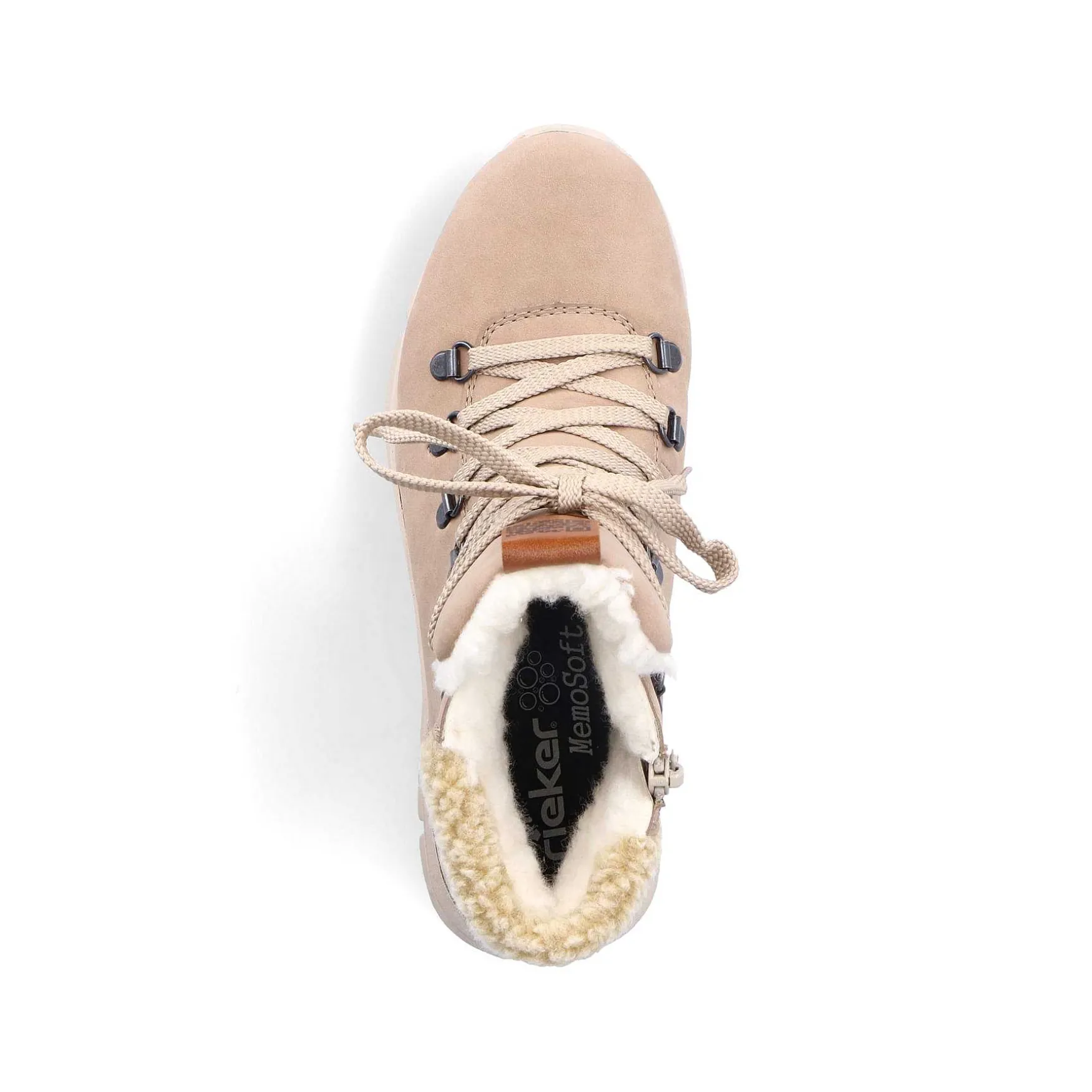 Rieker Women'S Corded Boots Sand Beige