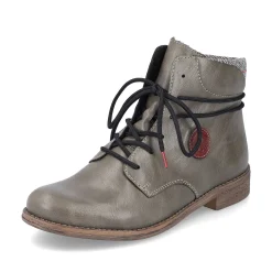 Rieker Women'S Corded Boots Gray Green