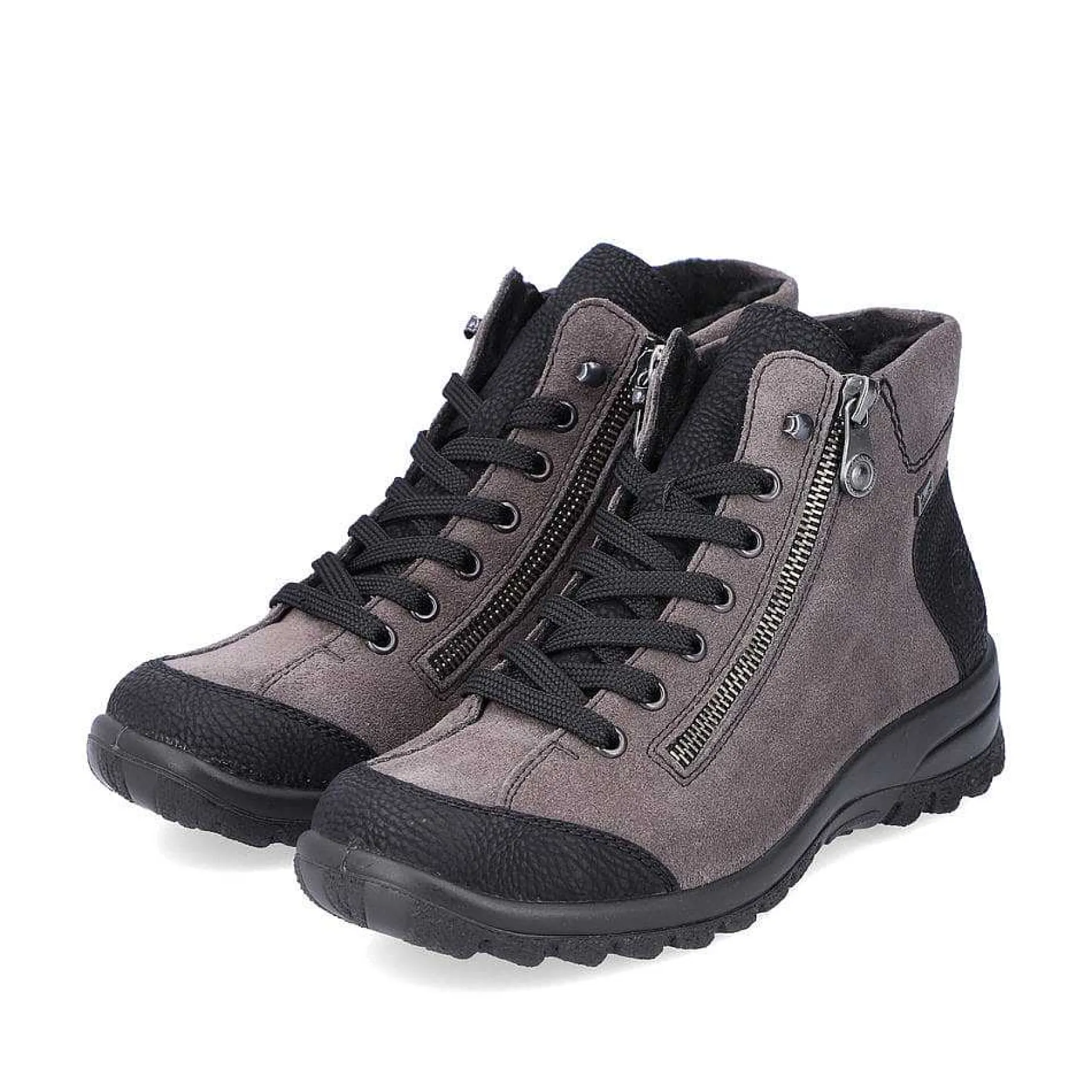 Rieker Women'S Corded Boots Steel Gray
