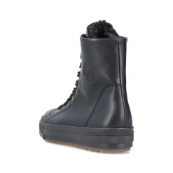Rieker Women'S Corded Boots Deep Black