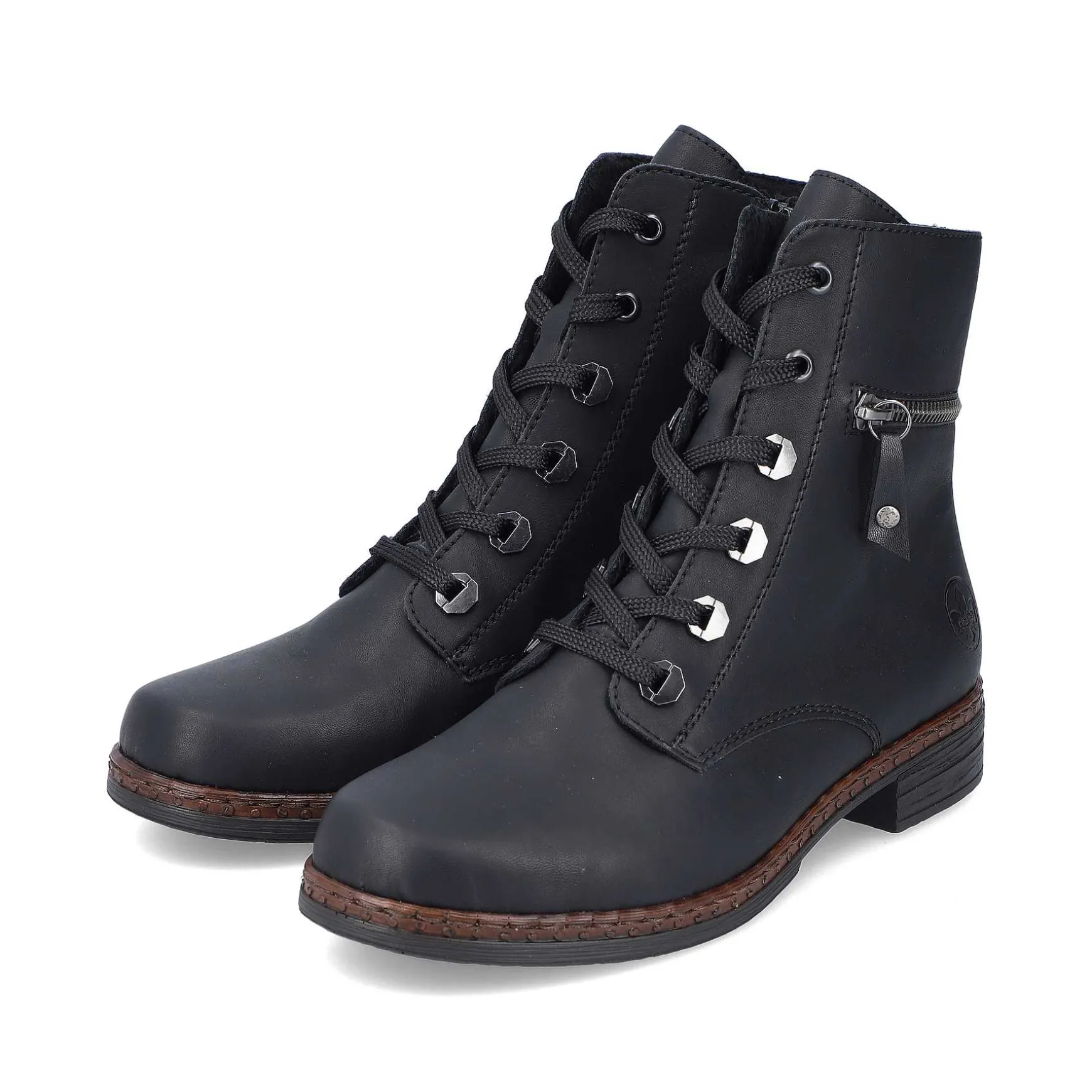 Rieker Women'S Corded Boots Night Black