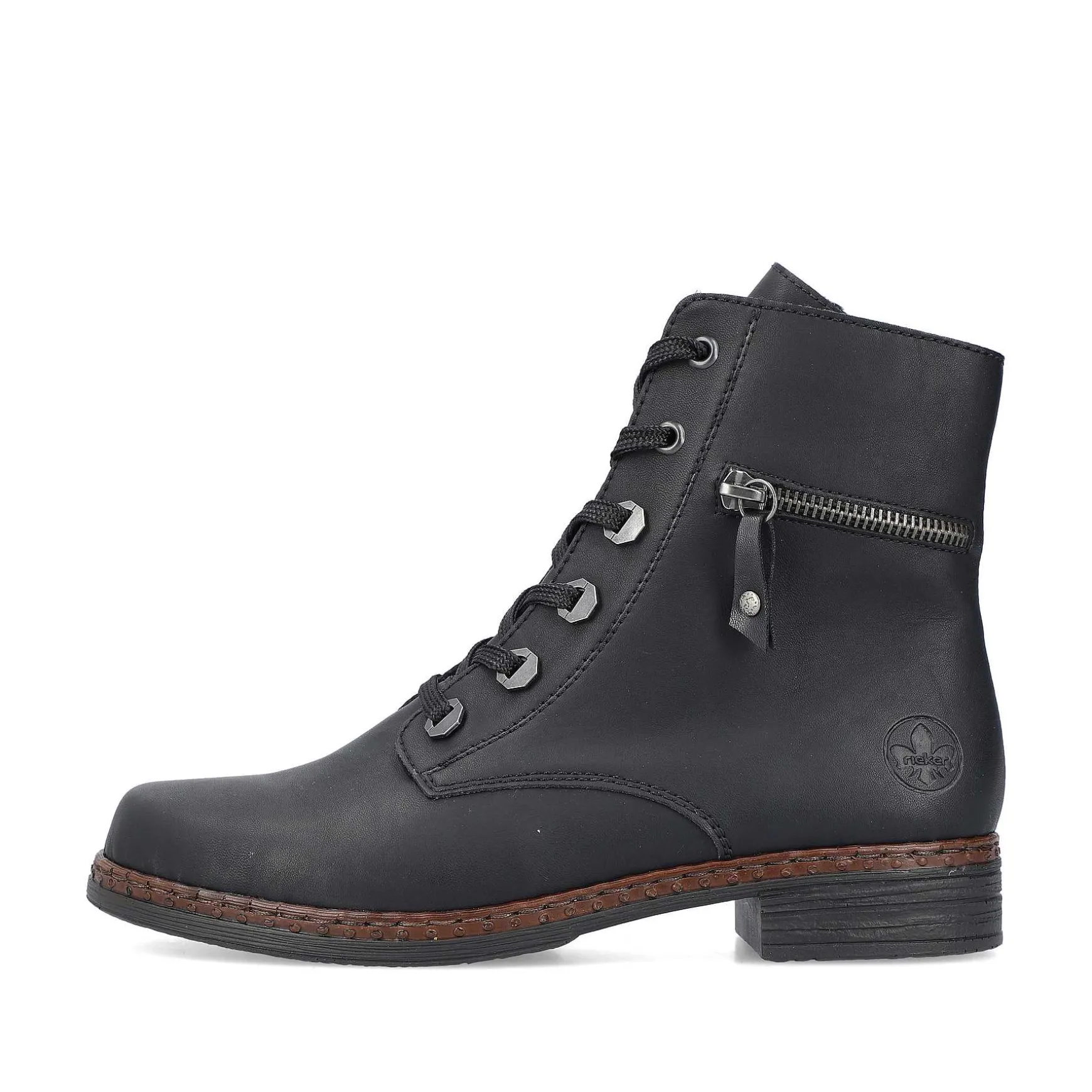Rieker Women'S Corded Boots Night Black
