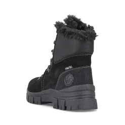Rieker Women'S Corded Boots Night Black