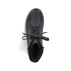 Rieker Women'S Corded Boots Graphite Black
