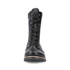 Rieker Women'S Corded Boots Deep Black