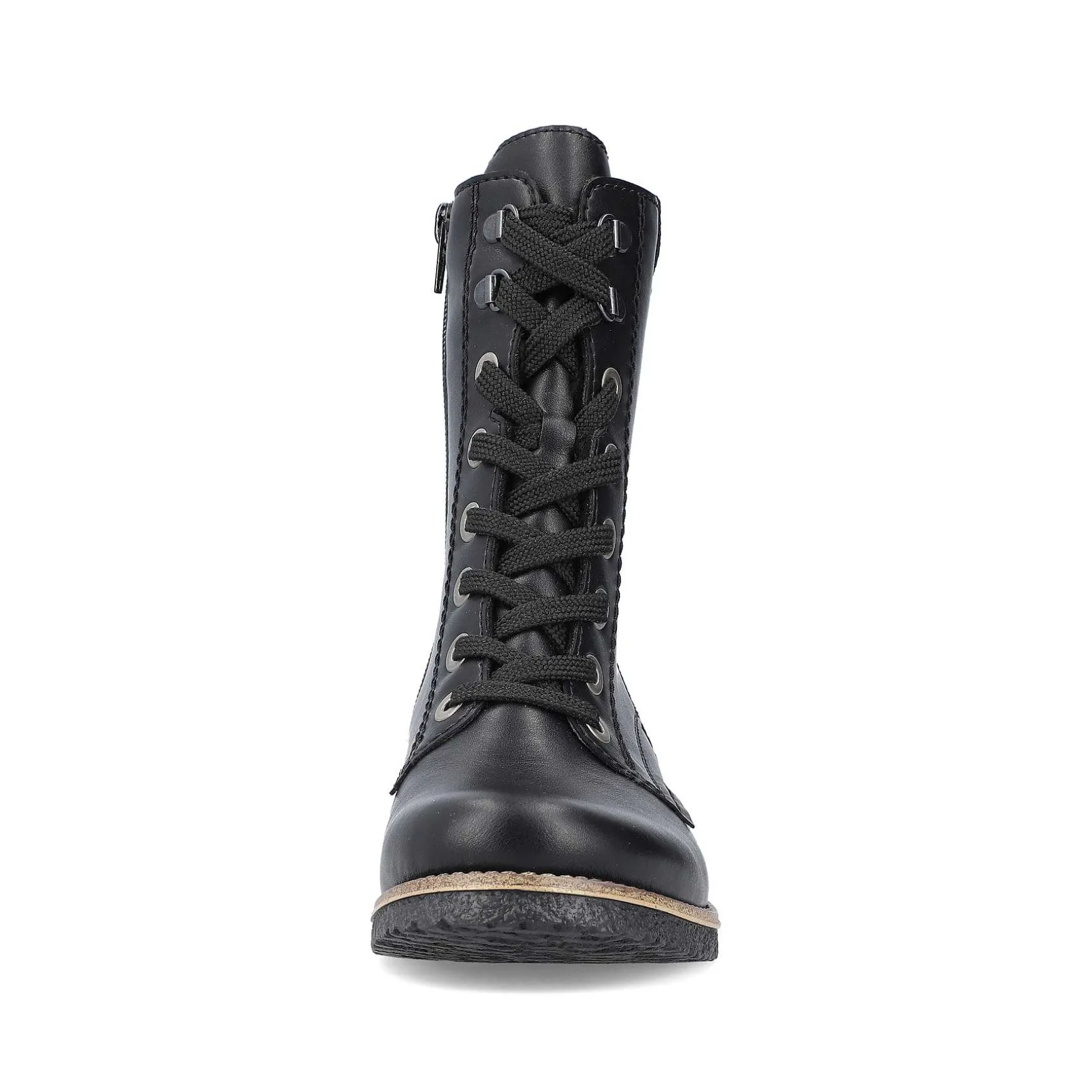 Rieker Women'S Corded Boots Deep Black
