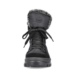 Rieker Women'S Corded Boots Night Black