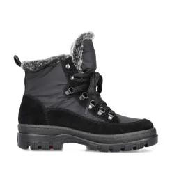 Rieker Women'S Corded Boots Night Black