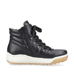Rieker Women'S Corded Boots Midnight Black