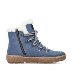 Rieker Women'S Corded Boots Sky Blue