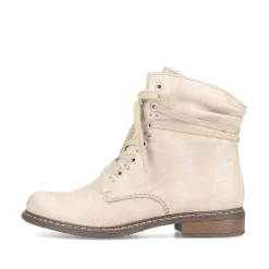 Rieker Women'S Corded Boots Vanilla Beige