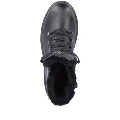 Rieker Women'S Corded Boots Deep Black