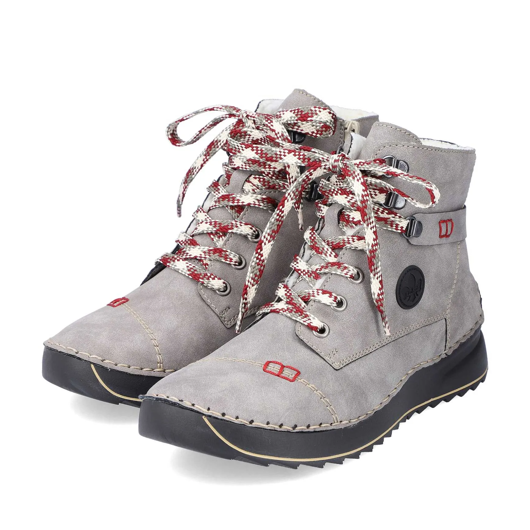 Rieker Women'S Corded Boots Moon Grey