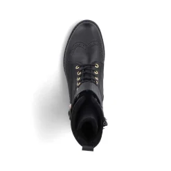 Rieker Women'S Corded Boots Asphalt Black
