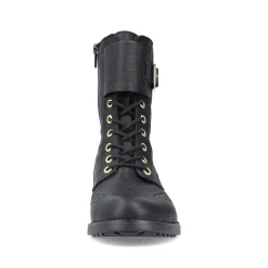 Rieker Women'S Corded Boots Asphalt Black