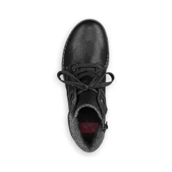 Rieker Women'S Corded Boots Asphalt Black