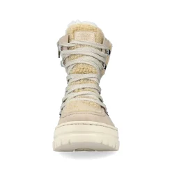Rieker Women'S Corded Boots Sand Beige