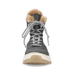 Rieker Women'S Corded Boots Granite Gray