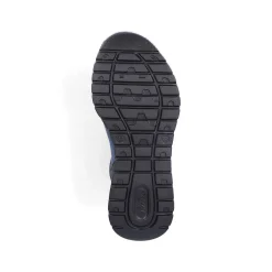 Rieker Women'S High Sneaker Asphalt Black-Ocean Blue