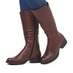Rieker Women'S High-Shaft Boots Coffee Brown