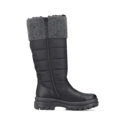 Rieker Women'S High-Shaft Boots Graphite Black
