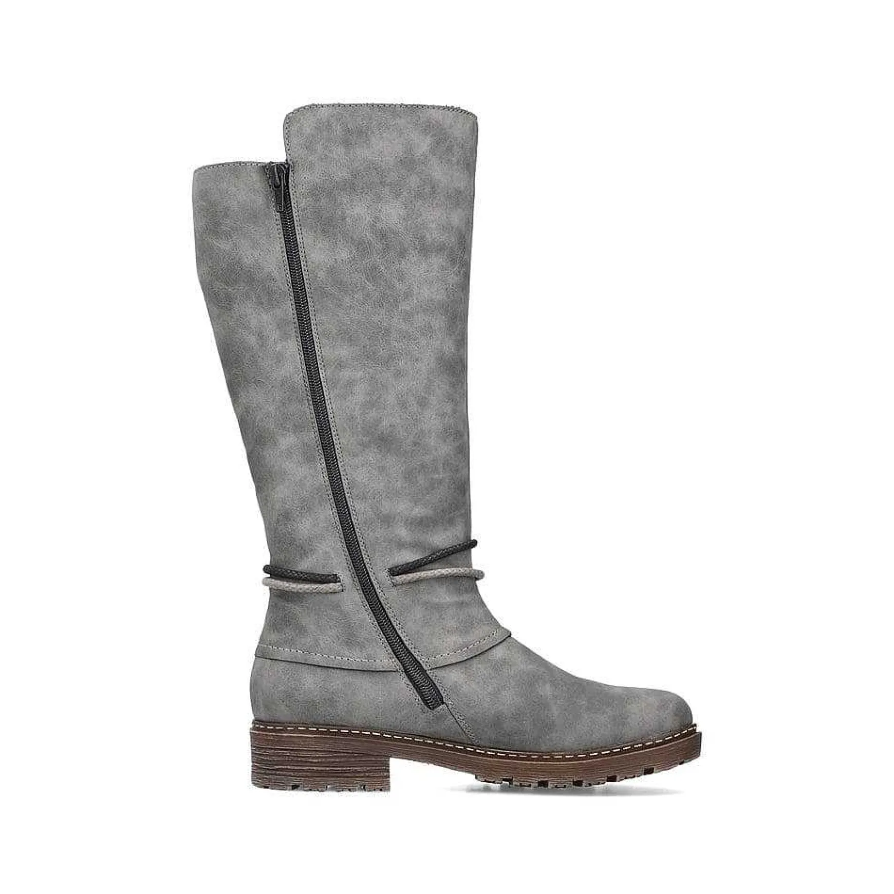 Rieker Women'S High-Shaft Boots Steel Gray