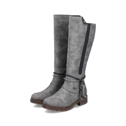 Rieker Women'S High-Shaft Boots Steel Gray