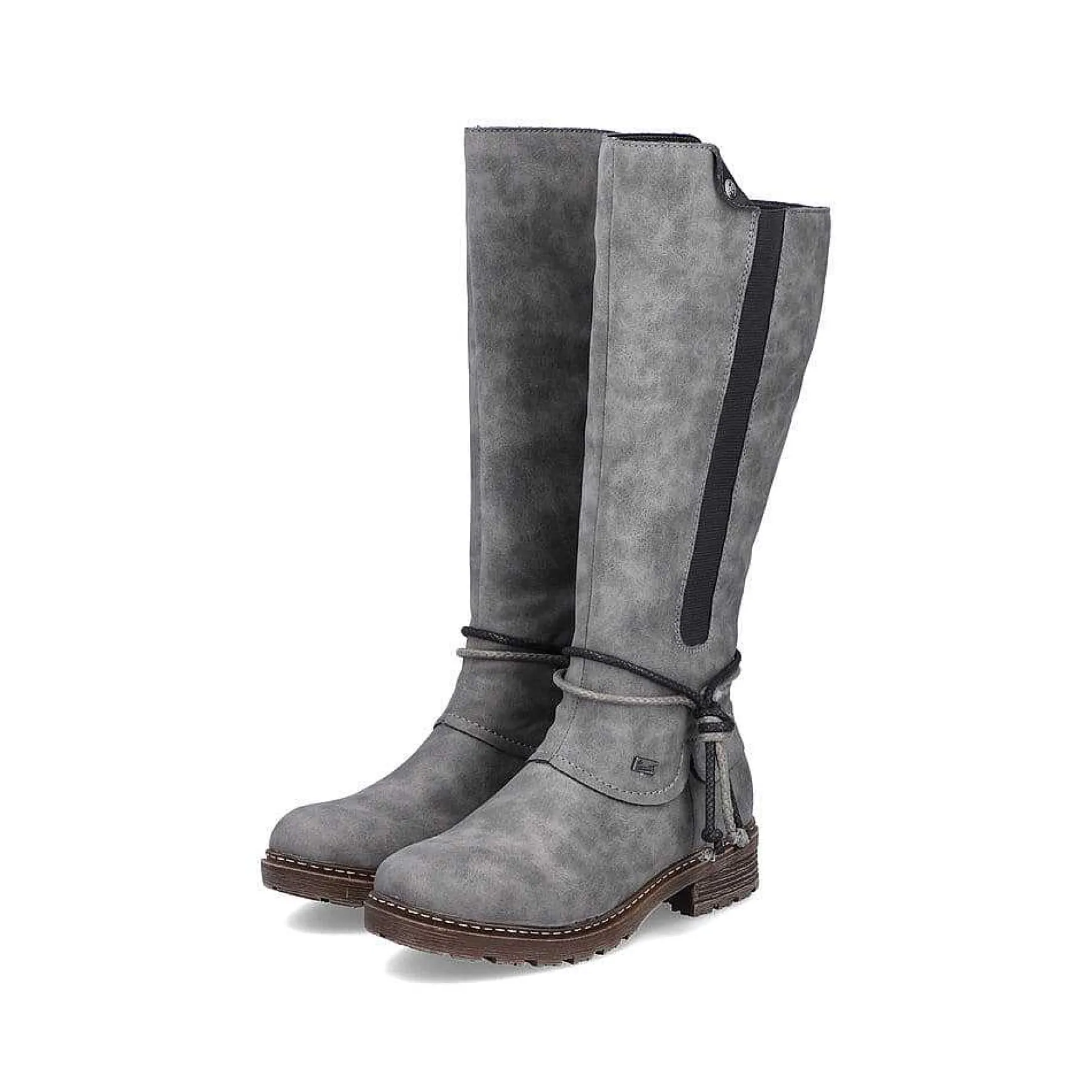 Rieker Women'S High-Shaft Boots Steel Gray