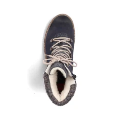 Rieker Women'S Laced Boots Ocean Blue