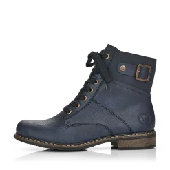 Rieker Women'S Laced Boots Ocean Blue