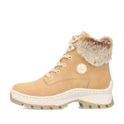 Rieker Women'S Laced Boots Caramel Brown