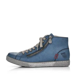Rieker Women'S Laced Shoes Azure Blue