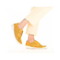 Rieker Women'S Lace-Up Shoes Sunflower Yellow