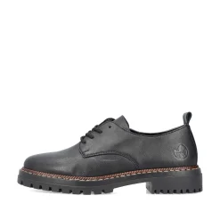 Rieker Women'S Lace-Up Shoes Night Black