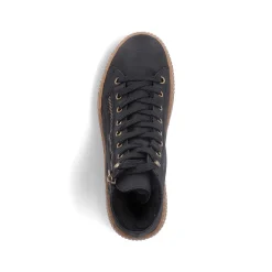 Rieker Women'S Lace-Up Shoes Asphalt Black