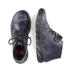 Rieker Women'S Lace-Up Shoes Navy Blue