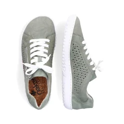 Rieker Women'S Lace-Up Shoes Mint Green