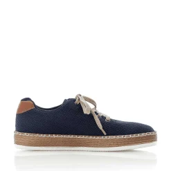 Rieker Women'S Lace-Up Shoes Navy Blue