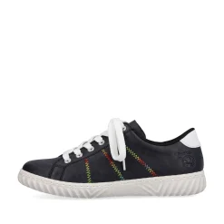 Rieker Women'S Lace-Up Shoes Navy Blue