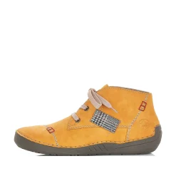 Rieker Women'S Lace-Up Shoes Honey Yellow
